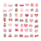 60 PCS Bookish Sticker Pack Book Lover Stickers Romance Reader Stickers Kindle Stickers Bundle Booki