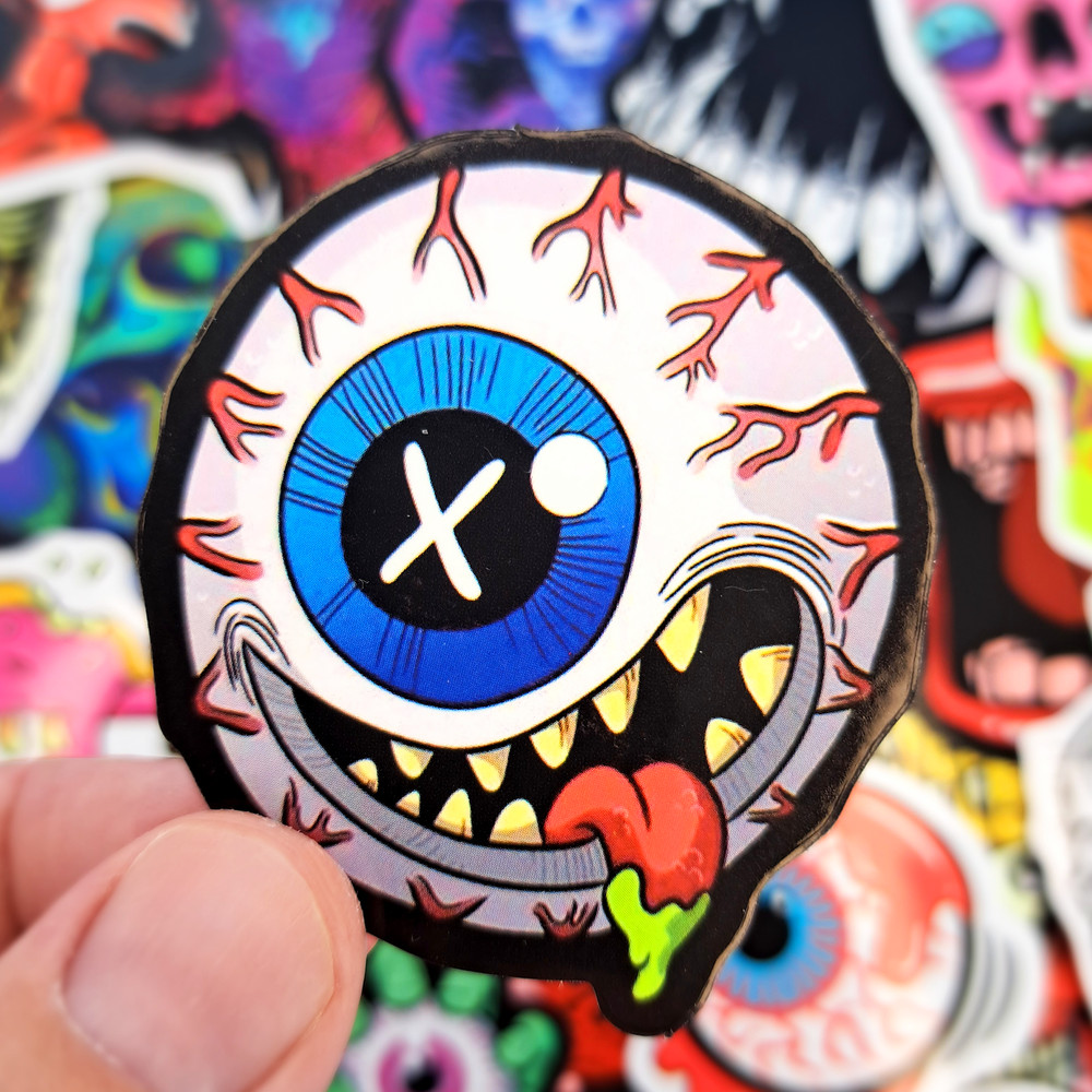 50 PCS Halloween Zombie Sticker Pack Horror Skull Stickers Scary Halloween Stickers Halloween Horror