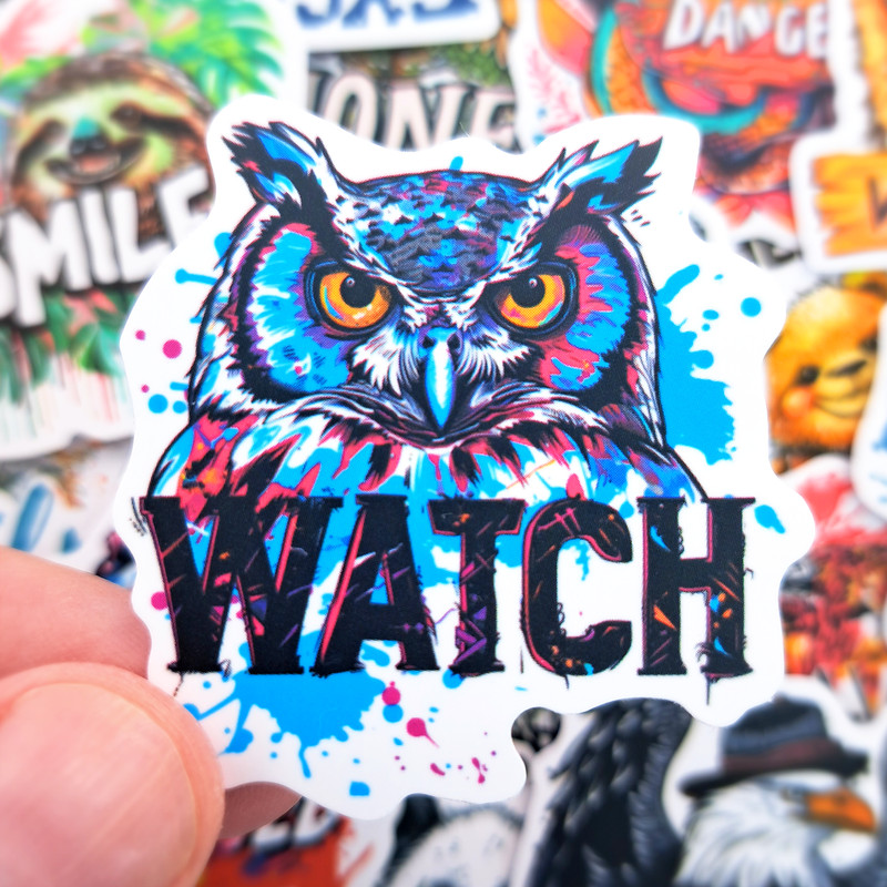 50 PCS Motivational Words Animals Sticker Pack Inspirational Stickers Positive Stickers Cartoon Teen