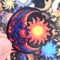 50 PCS Celestial Sun And Moon Sticker Pack Art Aesthetic Stickers Galaxy Stars Stickers Astronomy S