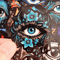 50 PCS Third Eye Sticker Pack Evil Eye Stickers Occult Eye Stickers Mystical Eye Stickers Masonic P