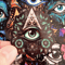 50 PCS Third Eye Sticker Pack Evil Eye Stickers Occult Eye Stickers Mystical Eye Stickers Masonic P