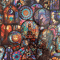 50 PCS Stained Glass Sticker Pack Gothic Glass Mosaic Stickers Kaleidoscope Stickers Colored Staine