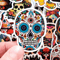 50 PCS Mexican Skeleton Sticker Pack Mexican Skull Stickers Calavera Stickers Catrina Stickers Mexi