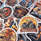 50 PCS Retro Motorcycle Sticker Pack Motorcycle Helmet Stickers Biker Stickers Retro Style Cars Cho