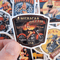 50 PCS Retro Motorcycle Sticker Pack Motorcycle Helmet Stickers Biker Stickers Retro Style Cars Cho