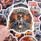 50 PCS Retro Motorcycle Sticker Pack Motorcycle Helmet Stickers Biker Stickers Retro Style Cars Cho