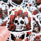 50 PCS Gothic Rose Sticker Pack Red Rose Stickers Gothic Skull Stickers Halloween Dark Rose Sticker