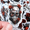 50 PCS Gothic Rose Sticker Pack Red Rose Stickers Gothic Skull Stickers Halloween Dark Rose Sticker