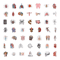 50 PCS Science Anatomy Sticker Pack Medical Anatomy Stickers Human Body Stickers Biology Stickers S