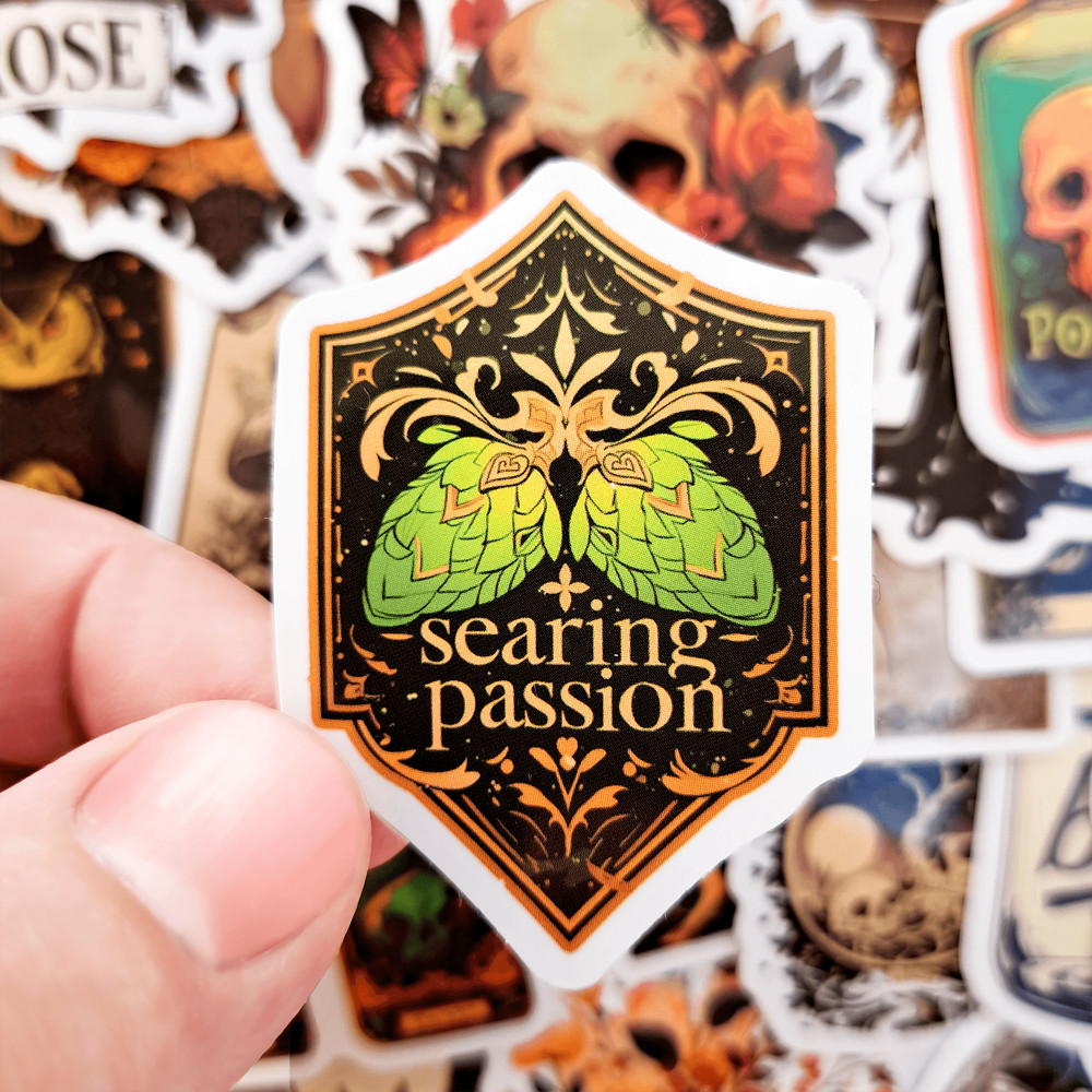 50 PCS Potion Sticker Pack Beetle Juice Stickers Spooky Potion Stickers Halloween Poison Stickers G