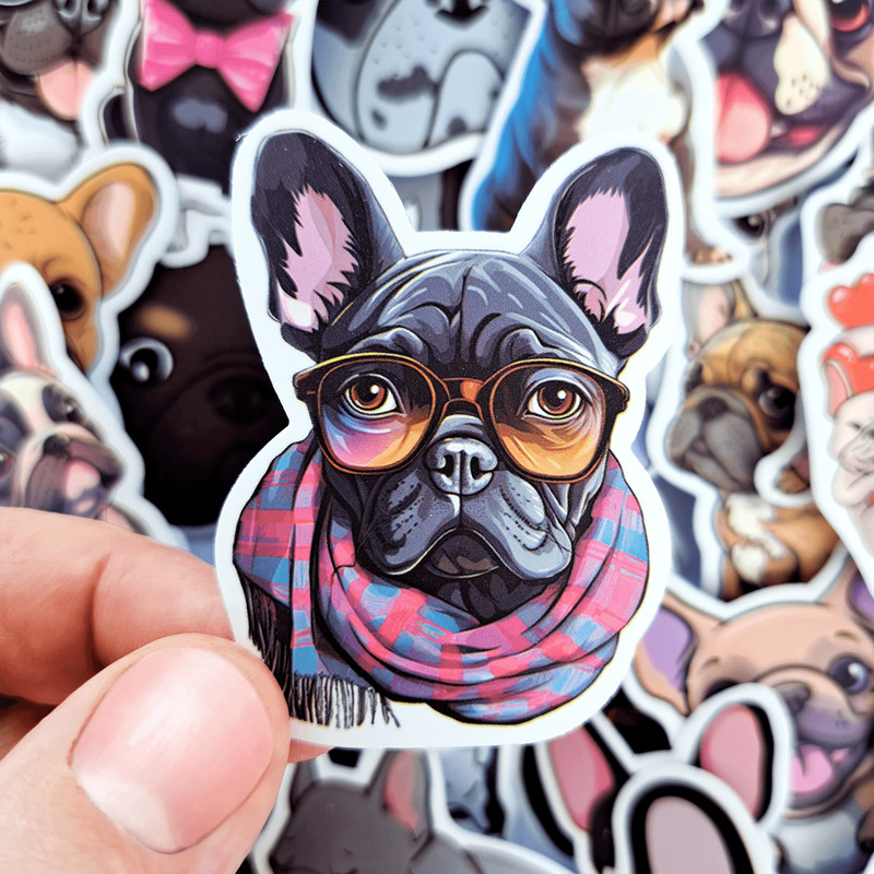 50 PCS French Bulldog Sticker Pack Frenchie Dog Stickers Puppy Stickers Frenchie Mom Stickers Lapto 5