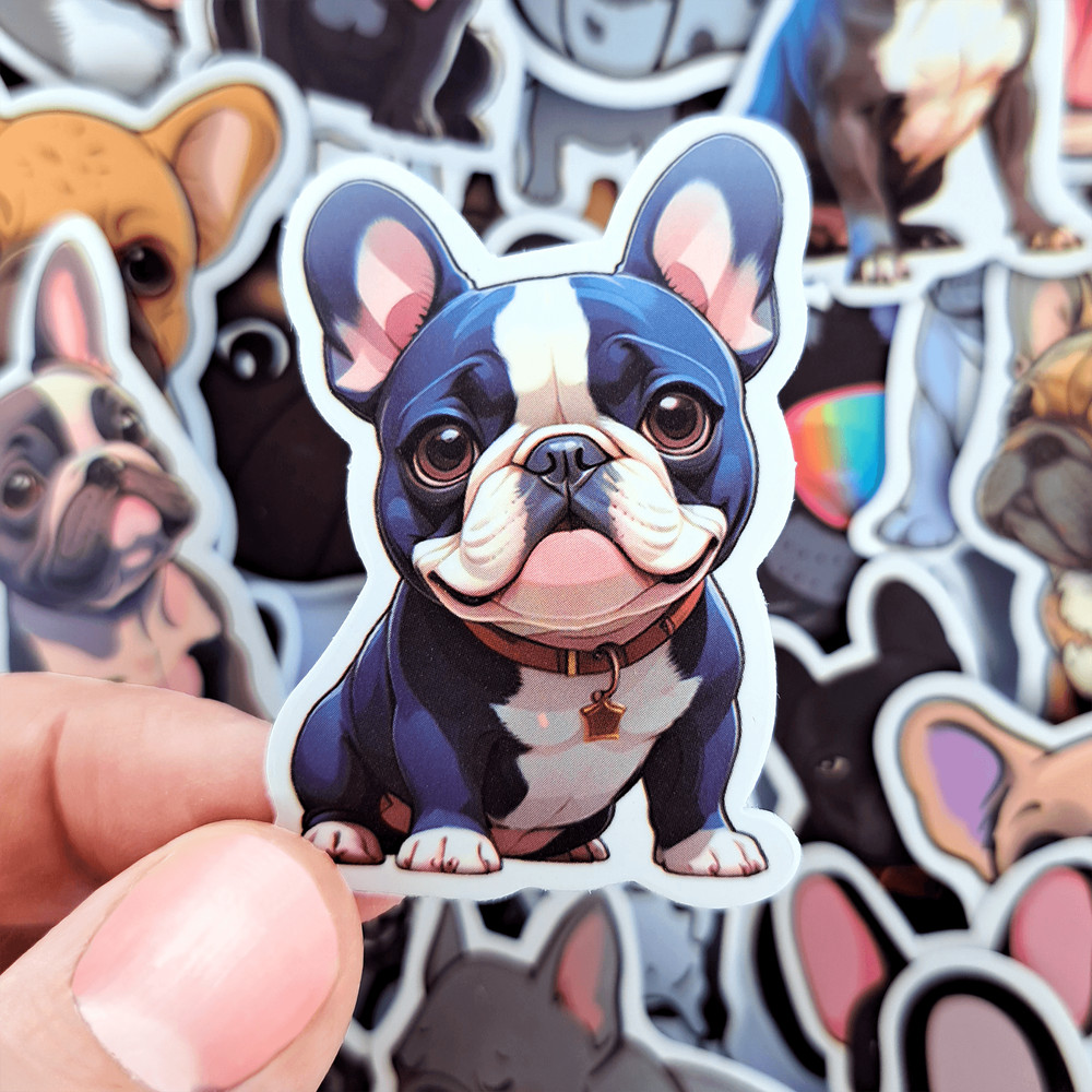 50 PCS French Bulldog Sticker Pack Frenchie Dog Stickers Puppy Stickers Frenchie Mom Stickers Lapto 6