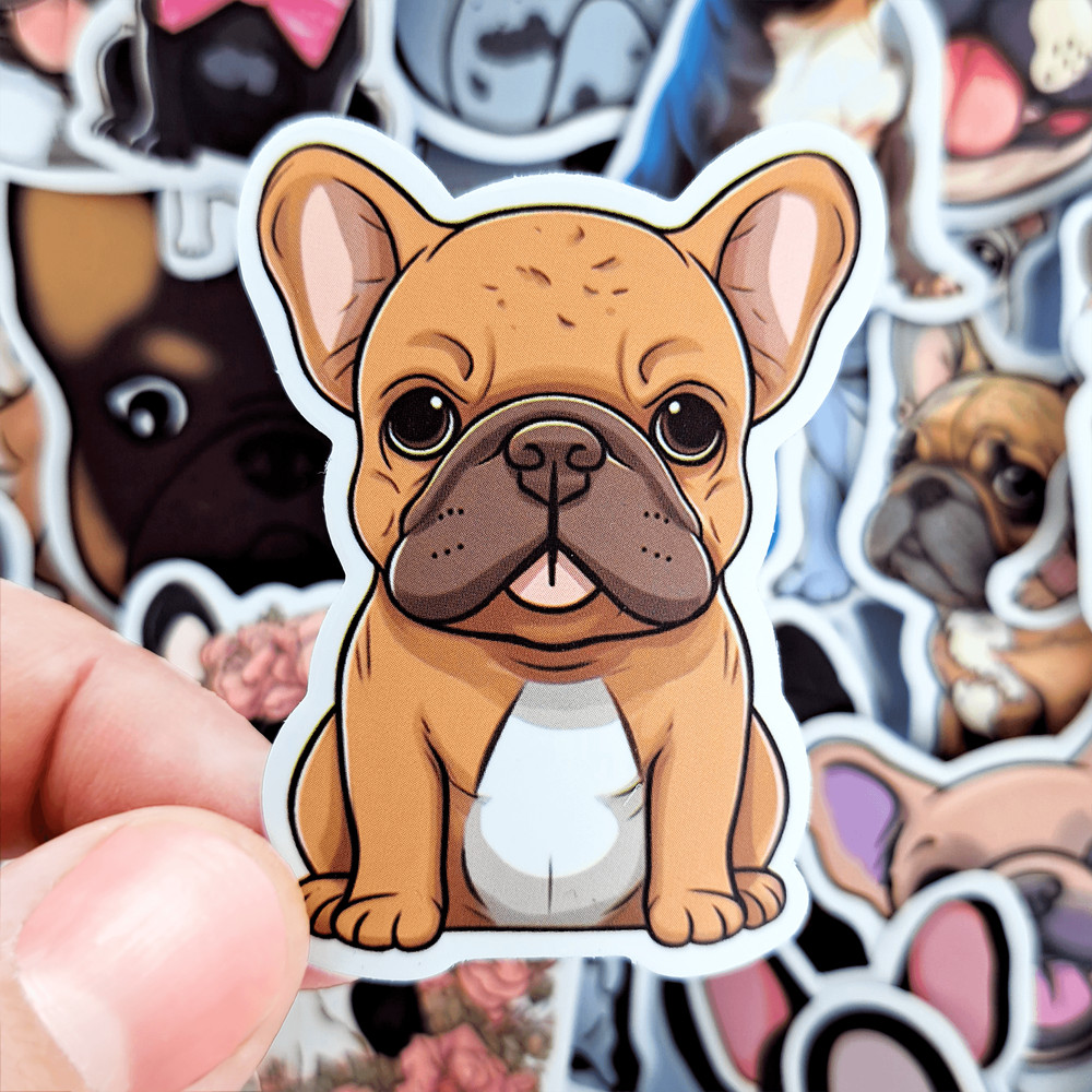50 PCS French Bulldog Sticker Pack Frenchie Dog Stickers Puppy Stickers Frenchie Mom Stickers Lapto 8