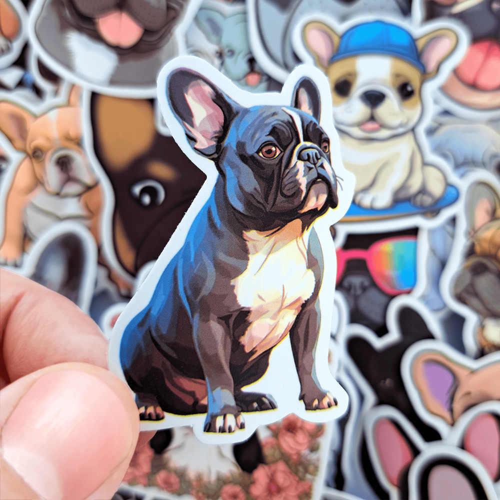 50 PCS French Bulldog Sticker Pack Frenchie Dog Stickers Puppy Stickers Frenchie Mom Stickers Lapto 9