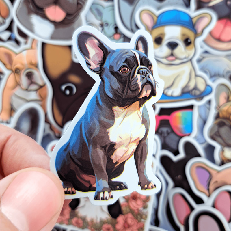 50 PCS French Bulldog Sticker Pack Frenchie Dog Stickers Puppy Stickers Frenchie Mom Stickers Lapto 9