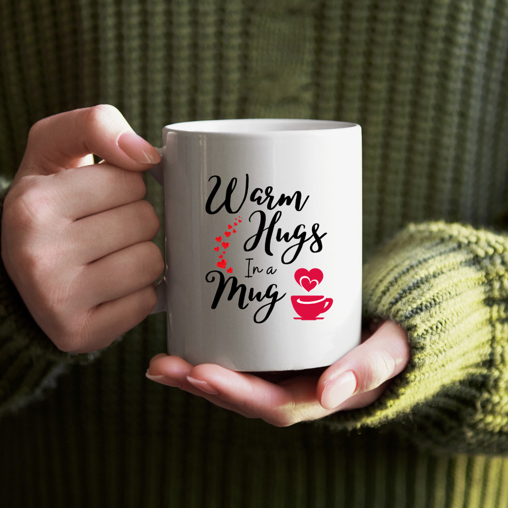Warm Hugs In A Mug Christmas Mug Christmas Mug Gift Christmas Coffee Mug Teacher Christmas Mug Cute 0