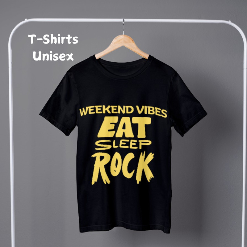 Weekend Vibes Eatsleeprepeat Unisex Tshirt 3