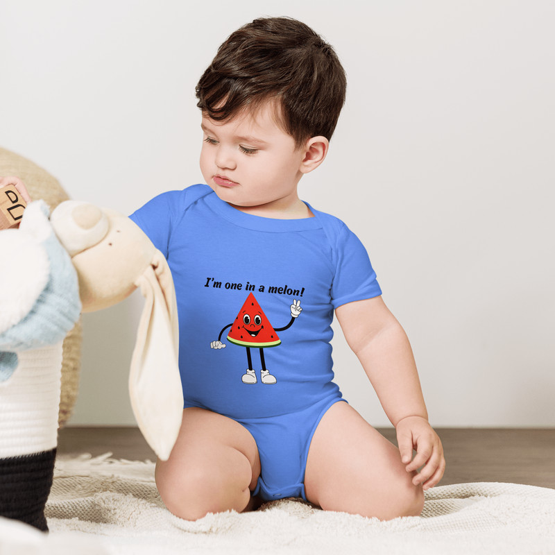 I M One In A Melon Baby Short Sleeve One Piece 2