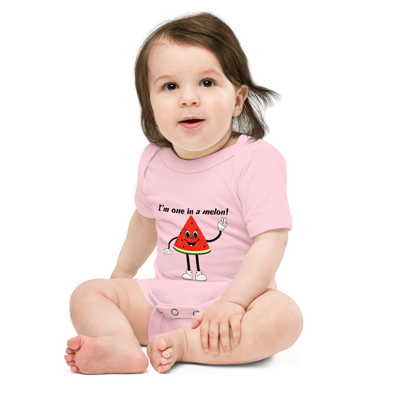 I M One In A Melon Baby Short Sleeve One Piece 3