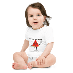 i m one in a melon baby short sleeve one piece