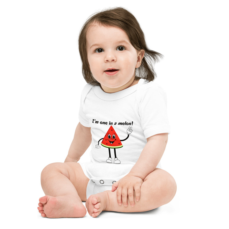 I M One In A Melon Baby Short Sleeve One Piece 4