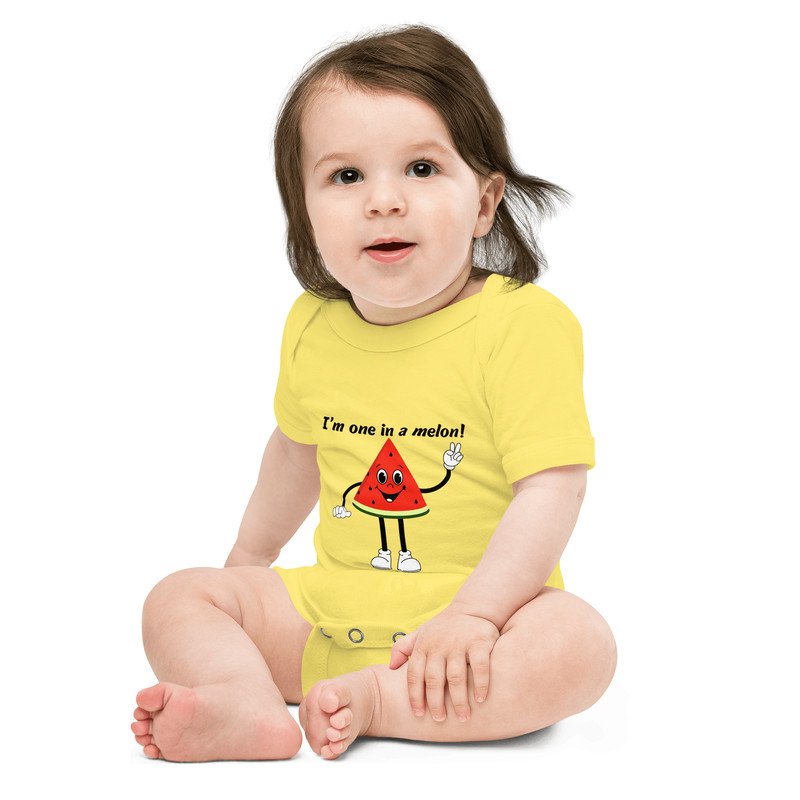 I M One In A Melon Baby Short Sleeve One Piece 7