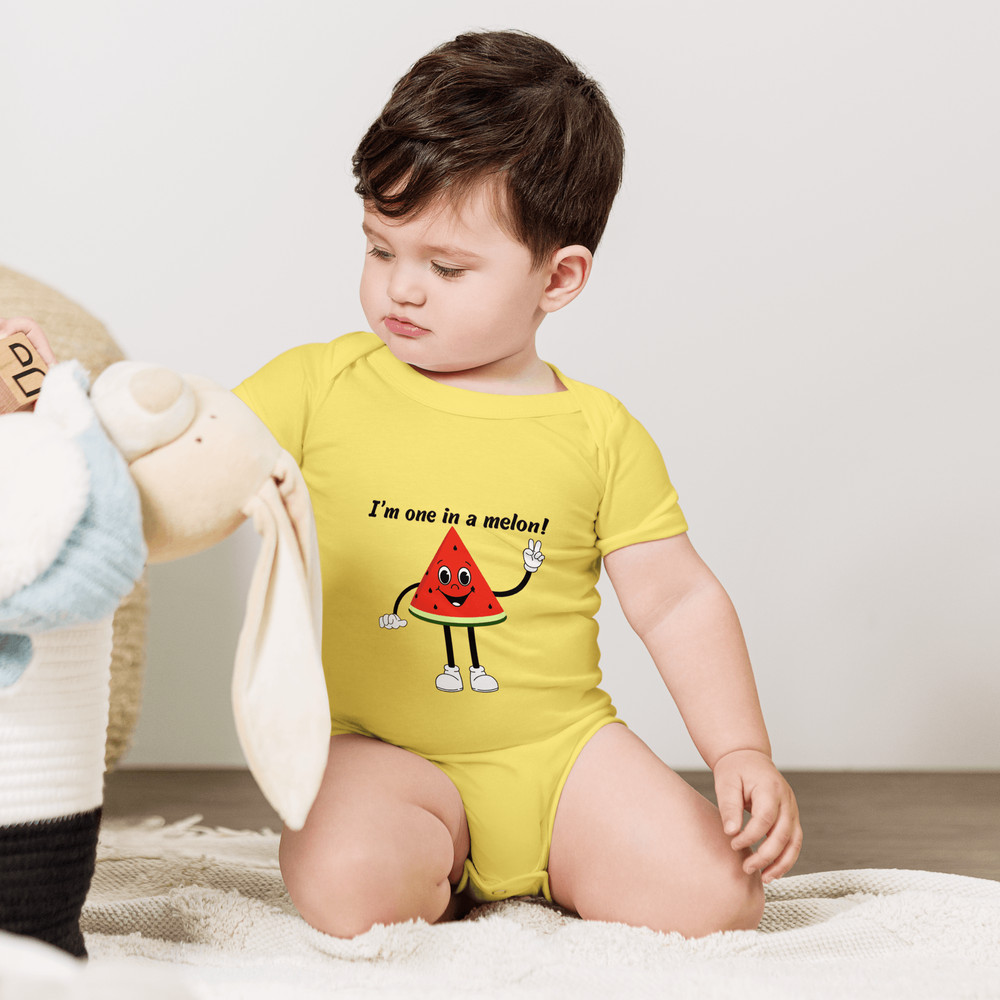 I M One In A Melon Baby Short Sleeve One Piece 8