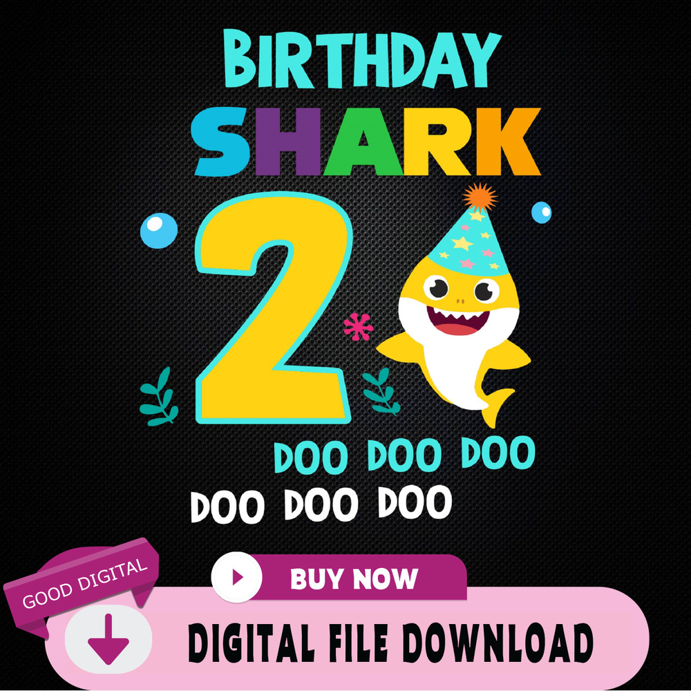 2nd Birthday Shark Svg, Shark Birthday Svg, Shark Doo Doo Svg, Shark Kids Svg, Second Birthday Svg, Birthday Boy Svg Fil 1.jpg