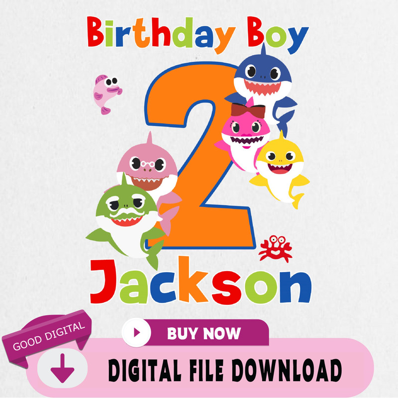 2nd Birthday Shark Svg, Shark Birthday Svg, Shark Doo Doo Svg, Shark Kids Svg, Second Birthday Svg, Birthday Boy Svg Fil 3.jpg
