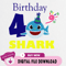 4th Birthday Shark Svg, Shark Birthday Svg, Shark Doo Doo Svg, Shark Kids Svg, Birthday Svg, Birthday Boy Svg Files, Cri.jpg
