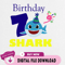 7th Birthday Shark Svg, Shark Birthday Svg, Shark Doo Doo Svg, Shark Kids Svg, Birthday Svg, Birthday Boy Svg Files, Cri.jpg