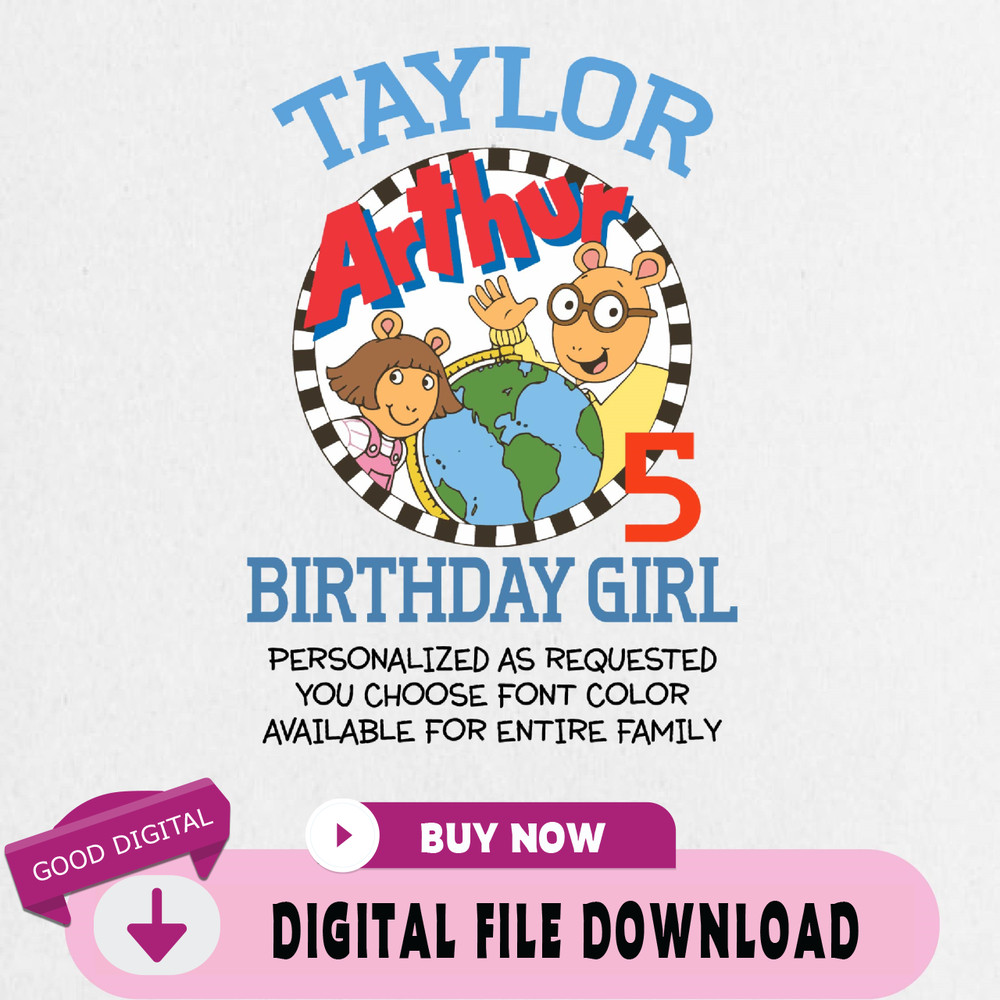 Arthur Read Birthday Svg Arthur Read Birthday Svg Arthur Read Girls Birthday Svg.jpg