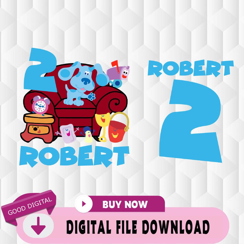 Blues Clues Svg, Blues Clues Birthday Svg, Digital File.jpg