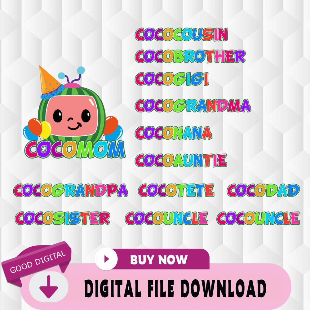 Cocomelon Aphabet Svg, Cocomelon Family Svg.jpg