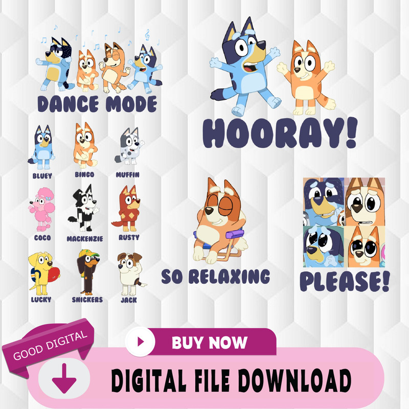 Custom Bluey Family Birthday Svg, Bluey Birthday Boy Svg, Bluey Birthday Girl Svg, Bluey Kids Party Svg, Birthday Girl S.jpg