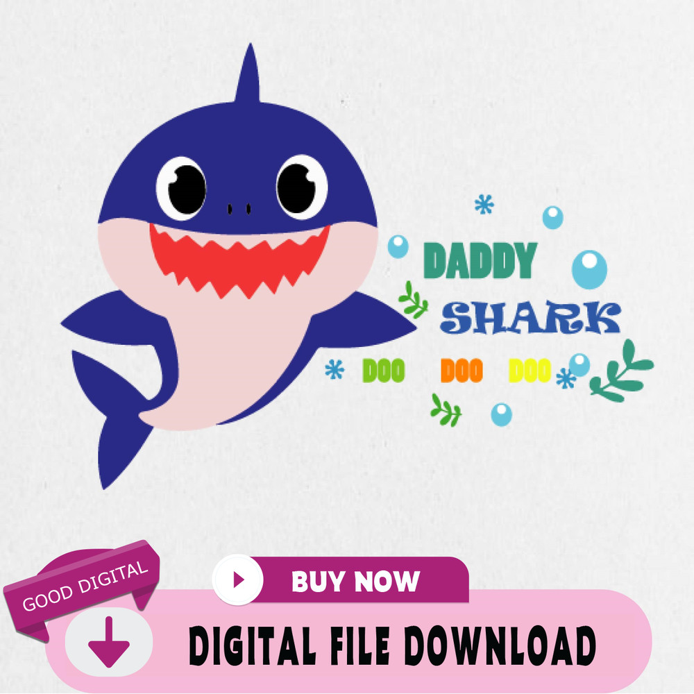 Daddy Shark Svg, Shark Svg, Shark Daddy Boy Svg, Shark do do do, Daddy Shirt Design, Silhouette, Cricut Cut Files SVG,.jpg