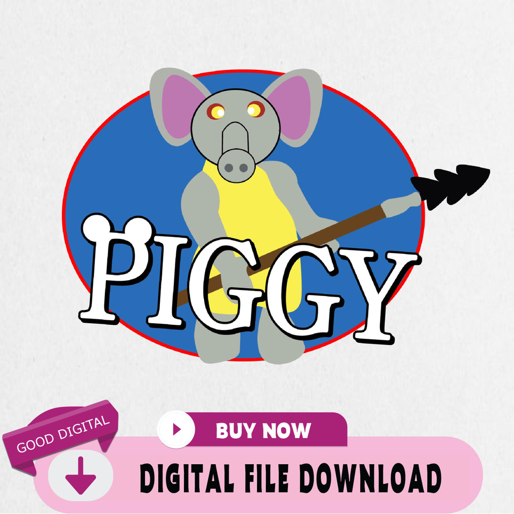 Elephant Piggy Svg, Piggy Svg, Piggy Roblox Svg, Piggy Horror Roblox Svg, Halloween Svg.jpg