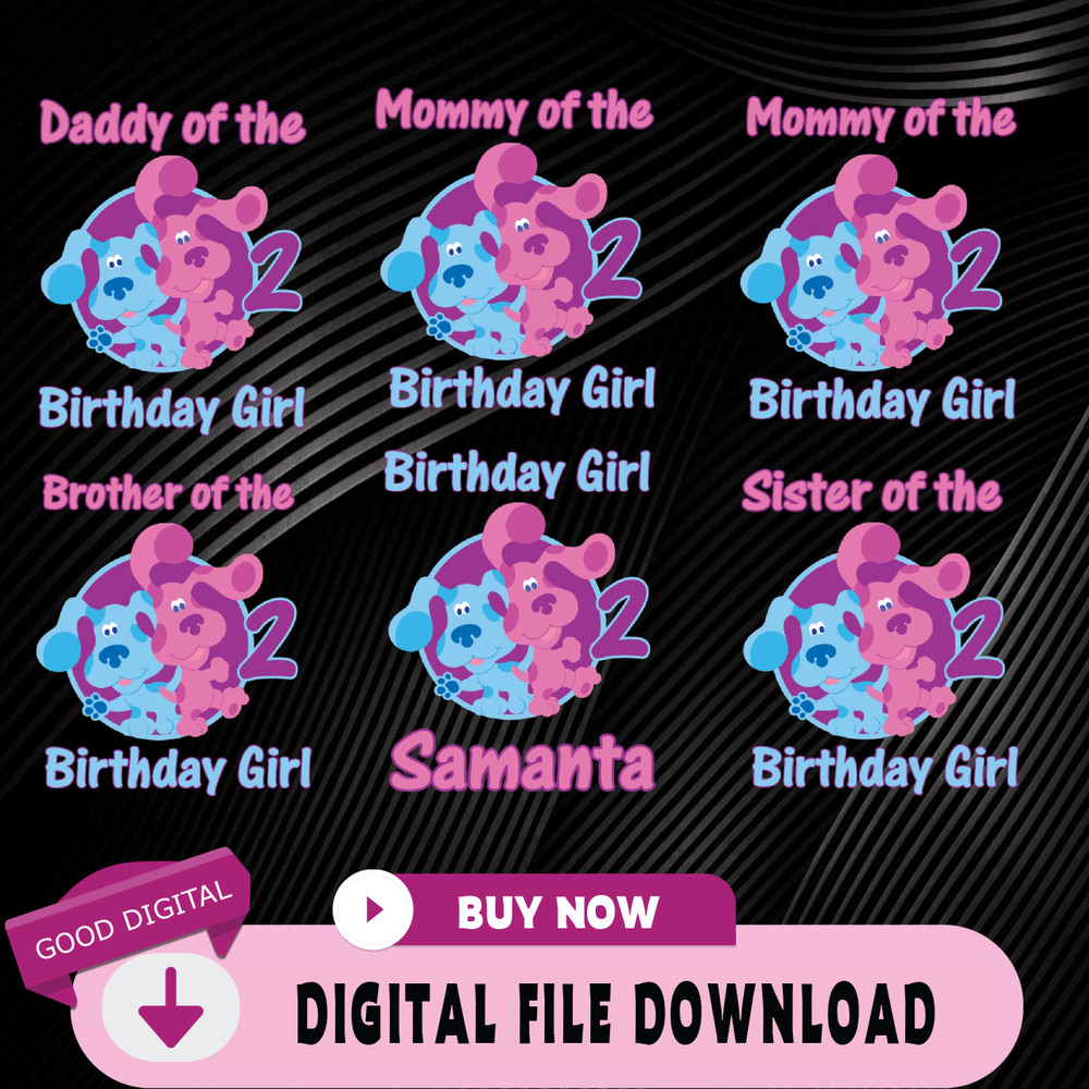Family Birthday Svg, Blues Clues Birthday Svg, Birthday Boy Or Birthday Girl Family Svg, Custom Svg, Personalize Svg.jpg