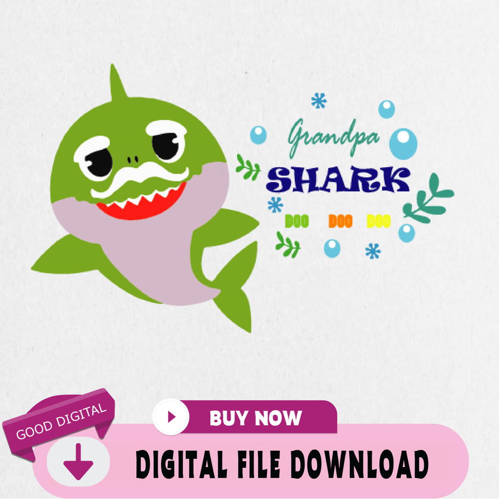 Grandpa Shark Svg, Shark Svg, Shark Grandpa Boy Svg, Shark Grandpa Girl Svg, Shark do do do, Grandpa Shirt Design, Silho.jpg