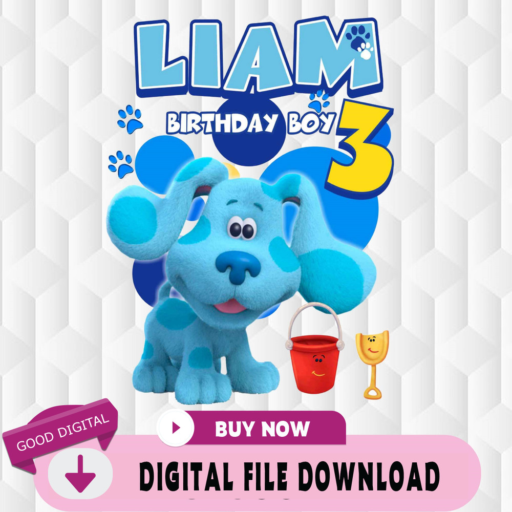 Personalized Name And Age Png, Blues Clues Birthday Boy Png, Girl Png, Birthday Png.jpg