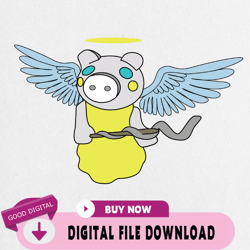 piggy angel svg, piggy svg, piggy roblox svg, piggy horror roblox svg, roblox game svg,birthday, happy birthday