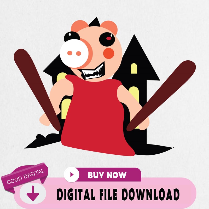 Piggy Halloween Svg, Piggy Roblox Svg, Halloween Svg, Piggy Svg, Roblox Game Svg, Gamer Svg.jpg