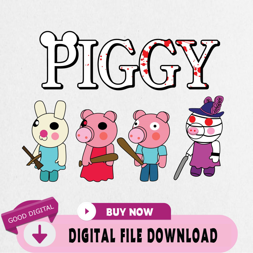 Piggy Roblox Svg, Roblox Game Svg, Roblox Characters Svg, Piggy Horror Roblox Svg, Roblox Game Svg Silhouette.jpg