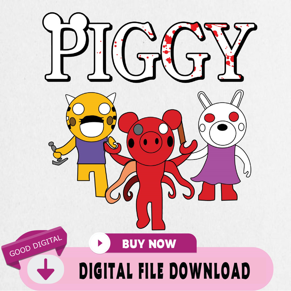 Piggy Roblox Svg, Roblox Game Svg, Roblox Characters Svg, Piggy Svg, Piggy Horror Roblox Svg, Roblox Game Svg Cut File.jpg