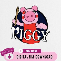 piggy svg, piggy roblox svg, piggy with baseball svg, piggy horror roblox svg,birthday, happy birthday