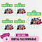 Sesame Street Birthday Png, Custom Family Matching Png, Kids Party Png, Personalized Name and Age Png.jpg