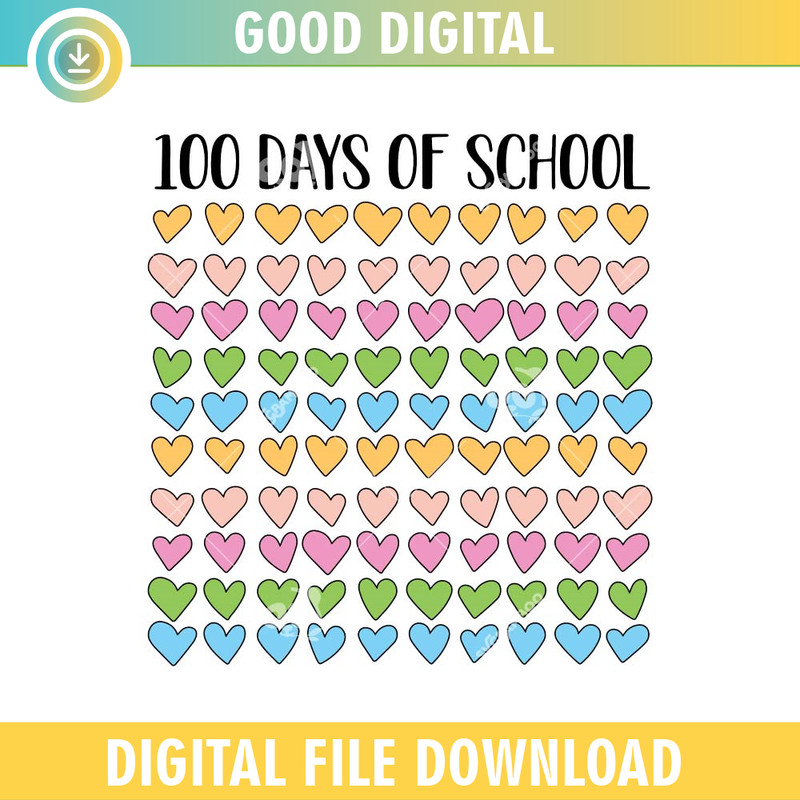 100 Days Of School Hearts SVG PNG.jpg