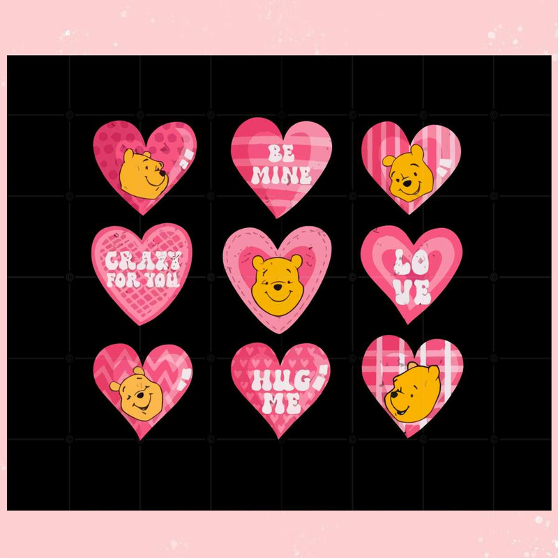 Pooh Hug Me Be Mine Svg Files For Cricut Sublimation Files.jpg