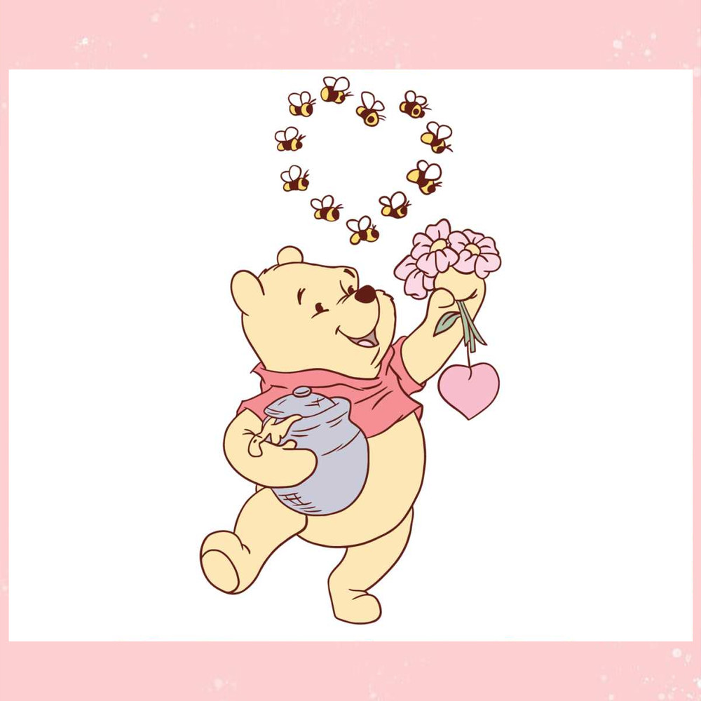Retro Pooh Bear Valentines Day SVG.jpg